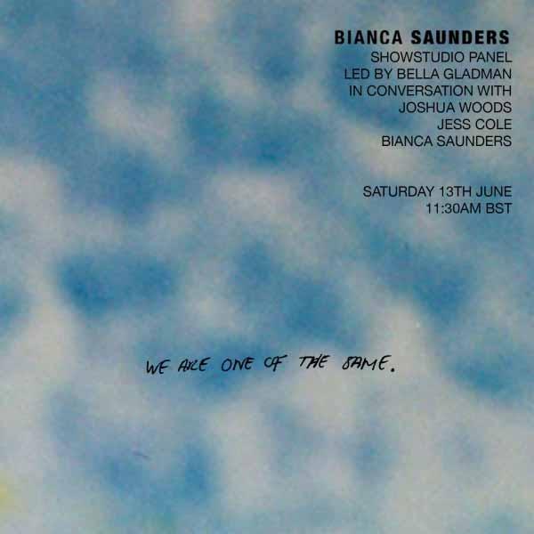 Bianca Saunders 'We Are One Of The Same' Zine Panel